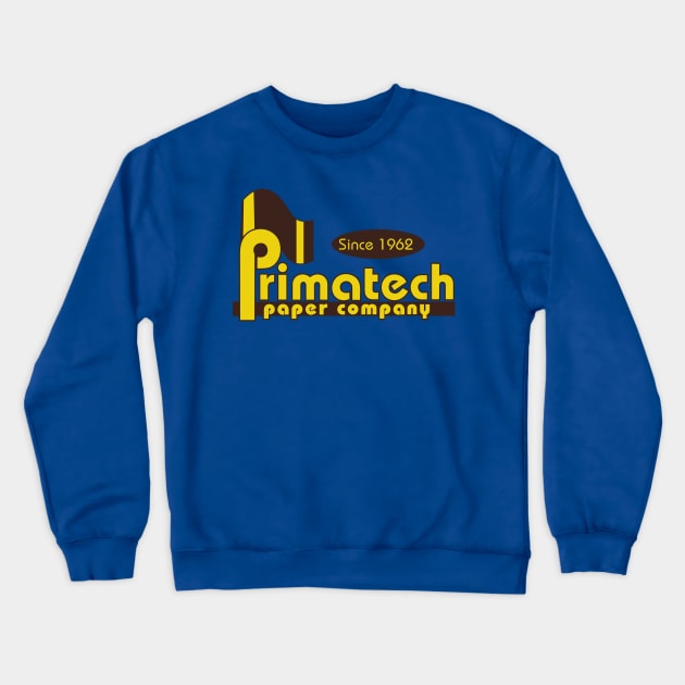 Primatech Paper Company Crewneck Sweatshirt by MoustacheRoboto